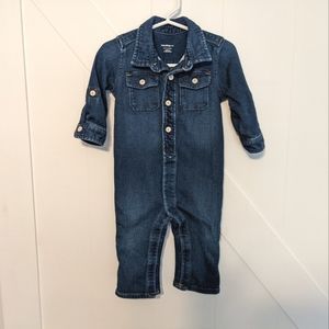 Baby Gap Denim Jumpsuit